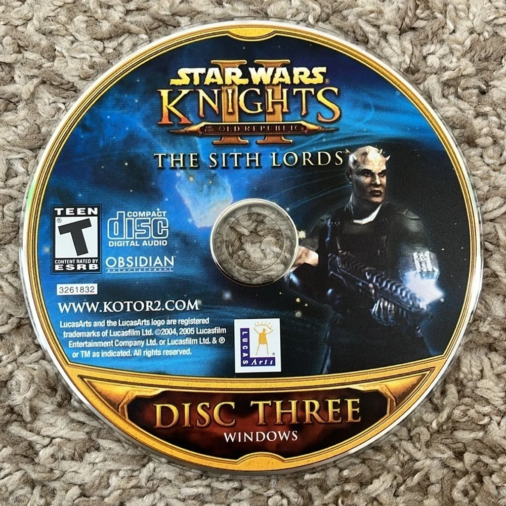 Star Wars Knights PC Games The Sith Lords - Set of 4